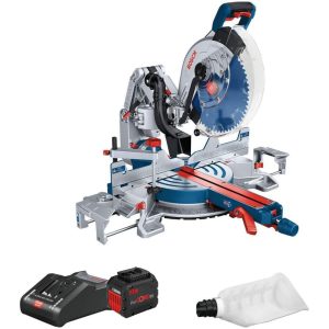 0601B43001 Akumulatorska stacionarna testera - ger Bosch GCM 18V-305 GDC; 2x ProCORE18V 12,0Ah