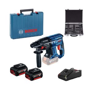 Akumulatorski elektro-pneumatski čekić / bušilica Bosch GBH 180-LI 18V; 2x4,0 Ah + 11-delni SDS plus set